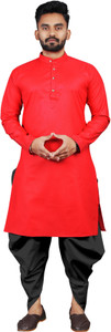 Enmozz Men Kurta Dhoti Set