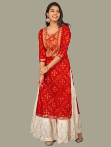 GVS SHOPPE Women Kurta Sharara Set