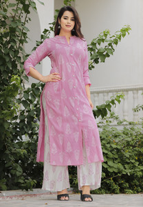 KAAYISHA Women Kurta Palazzo Set