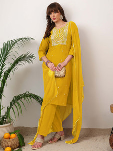 Shree Ramkrishna Fab Women Kurta Pant Dupatta Set