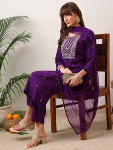 Shree Ramkrishna Fab Women Kurta Pant Dupatta Set