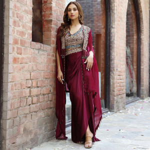 Starly Self Design Stitched Lehenga with Jacket