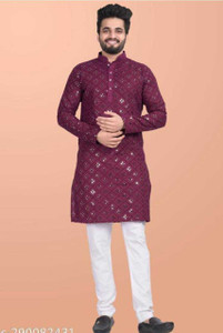 SHREEJI ENTERPRISE Men Kurta Pyjama Set