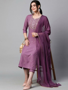 Fashtown Women Kurti Pant Dupatta Set
