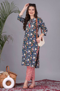 GLIMY Women Kurta Pant Set