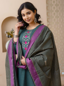 AuzaSho Collection Women Kurta Pyjama Dupatta Set