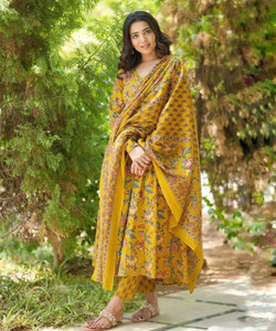 WEARISM Women Kurta Pant Dupatta Set