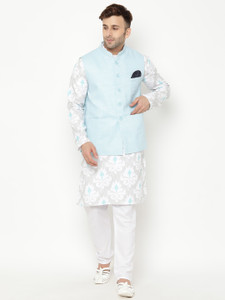 Hangup Men Kurta Ethnic Jacket Set