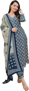 Klosia Women Kurta Pant Dupatta Set