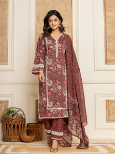 Yufta Women Kurta Pant Dupatta Set
