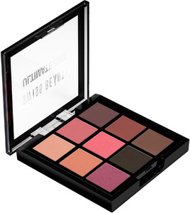 SWISS BEAUTY Ultimate 9 Pigmented Colors Eyeshadow Palette|Shimmery and Metallic Finish 6 g