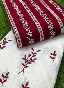 Yakshali Creation Pure Cotton Embroidered Salwar Suit Material