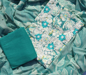 ABODH COLOURS Pure Cotton Printed Salwar Suit Material