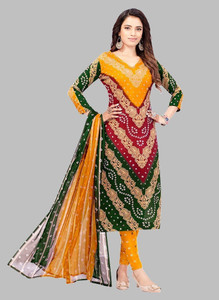 VERCO Crepe Printed Salwar Suit Material