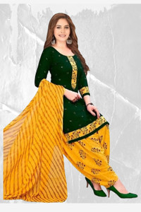 VERCO Crepe Printed Salwar Suit Material