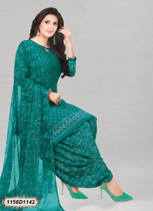 Varishtaa Crepe Floral Print, Printed, Self Design Salwar Suit Material