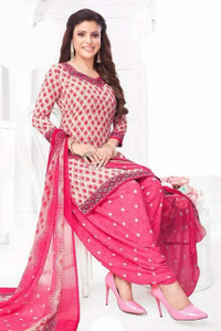SIMPLYETHNIC Crepe Printed Salwar Suit Material