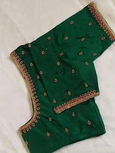 Kaf Art Silk Embellished Blouse Material