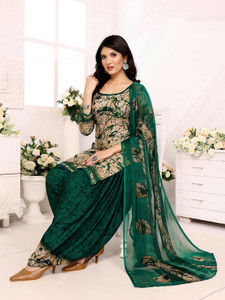 SIMPLYETHNIC Crepe Self Design Salwar Suit Material