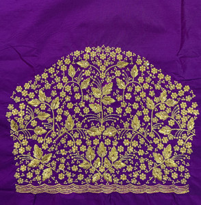 Blouseji Cotton Silk Embroidered Blouse Material