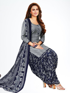 VERCO Crepe Paisley Kurta & Patiyala Material