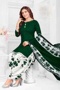 maan fashion Cotton Blend Printed Salwar Suit Material