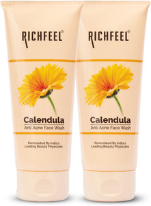 RICHFEEL Anti Acne Calendula  | For Acne & Pimple 100 gm (Pack of 2) Face Wash