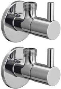 कन्न Turbo SS Angle Cock for Bathroom & Kitchen, Chrome Finish & Quarter Turn Fitting नल