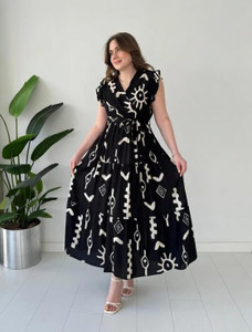 BLUERTONE Women A-line Black Maxi/Full Length Dress