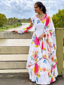 BLACK PATTI Flared/A-line Gown