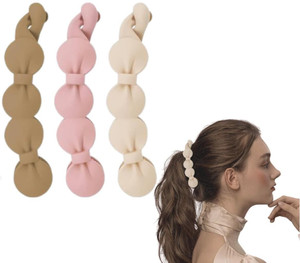 INHEAVEN Multi Color Imported Rubber Acrylic Material Stone Banana Hair Clips For Women Banana Clip