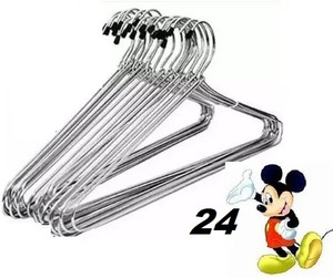 ShopGlobal Gloss Finish Steel Hangers Pack of 24 - Image 3