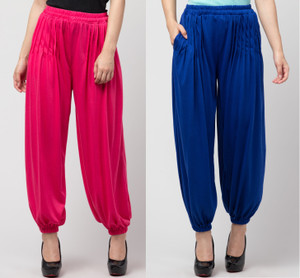 NNIFA Solid Viscose Women Harem Pants