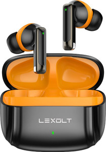 Lexolt Monster 40ms Latency, Quad Mic ENC, 60 Hr Playback, v5.3 Gaming Earbuds Bluetooth