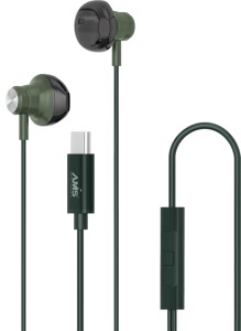 AAMS A154 Dual Driver Dynamic Bass High Definition in-Ear Earphones with Mic Wired Headset