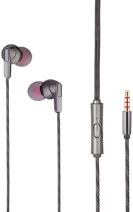 MAK Wired Earphones, Inline Controls, 3.5mm Handsfree with HD Mic, IPX5 Sweatproof Wired