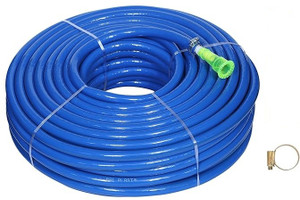 RAMA PIPE 15 feet (5 mtr) 3/4 Inch(0.75mm) blue garden pipe Lightweight, Durable Flexible with clamp and tap adopter-Watering Garden Hose Pipe