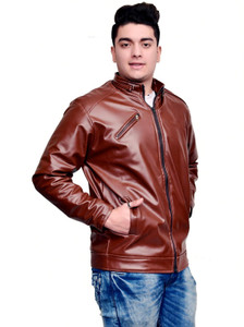 GOOYOO Full Sleeve Solid Men Jacket