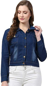 JAISAR 3/4th Sleeve Washed Women Denim Jacket