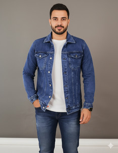 BuyUniqueFashion Full Sleeve Washed Men Denim Jacket