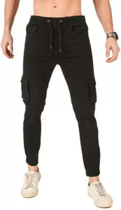 Last Exit Lifestyle Jogger Fit Men Black Jeans