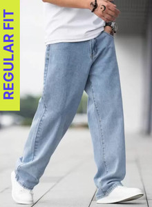 DENIM FIT Regular Men Light Blue Jeans - Image 6