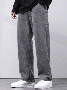 Denim Life Loose Fit Men Grey Jeans - Image 5