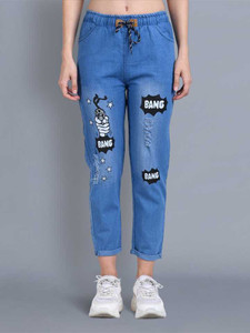 Qtsy Regular Girls Dark Blue Jeans