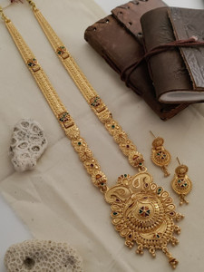 gb creation Brass Gold-plated Gold Jewellery Set