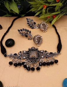 Samridhi DC Zinc Black Jewellery Set