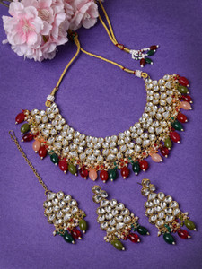 Sukkhi Alloy Gold-plated Multicolor Jewellery Set