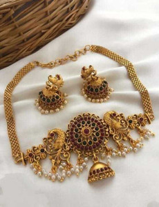 ZOFRIKA Brass, Copper Gold-plated Multicolor Jewellery Set
