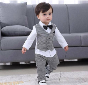 Hani Apex Baby Boys Party(Festive) Jacket Trouser Price in India