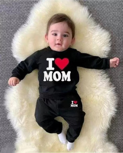 Kifayati Daam Baby Boys & Baby Girls Casual Sweatshirt Pyjama